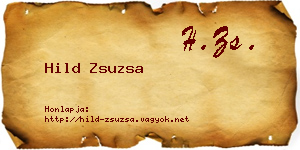 Hild Zsuzsa névjegykártya